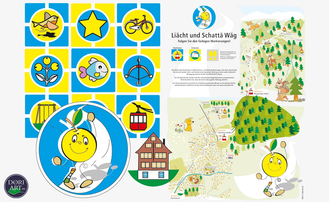 Liächt und Schattäwäg, Gemeinde Schattdorf Kanton Uri.